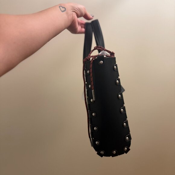 Coach Coachtopia Black Small Re-lacable Tote Bag Black Handbag Tote Leather NWT - Picture 2 of 15